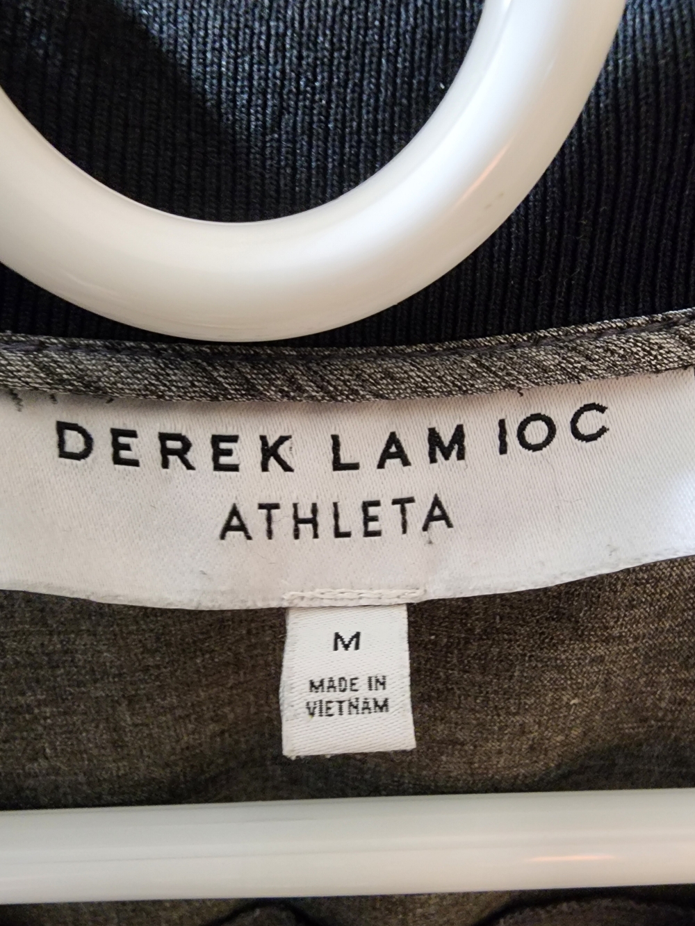 Athleta Grey Heather Full-Zip Jacket with Black Trim - Picture 2 of 3